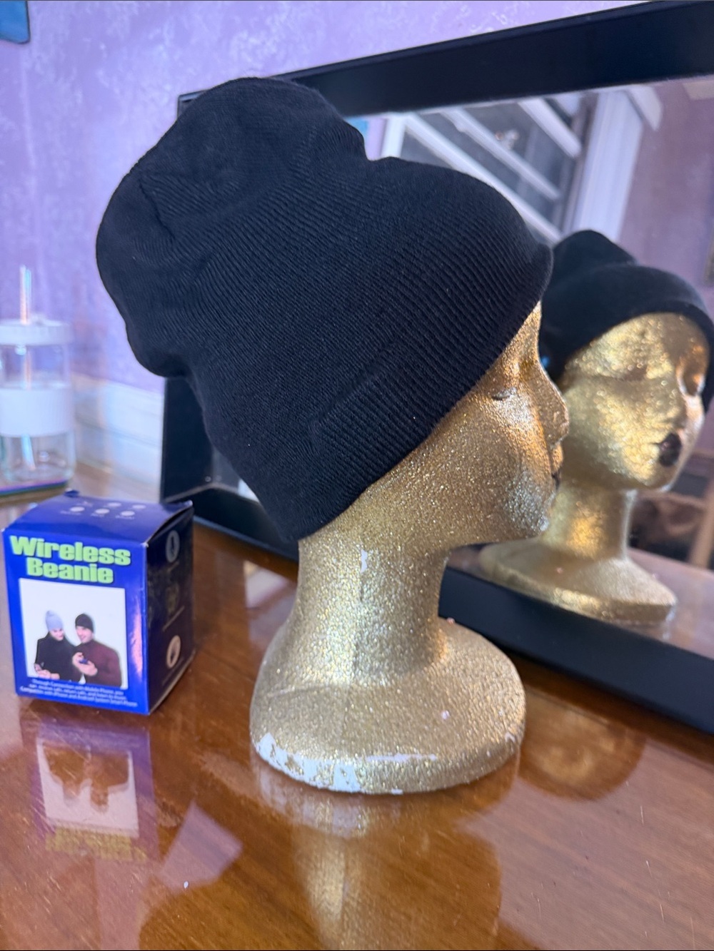 Bluetooth Knit Beanie Hat - Black - Picture 6 of 9